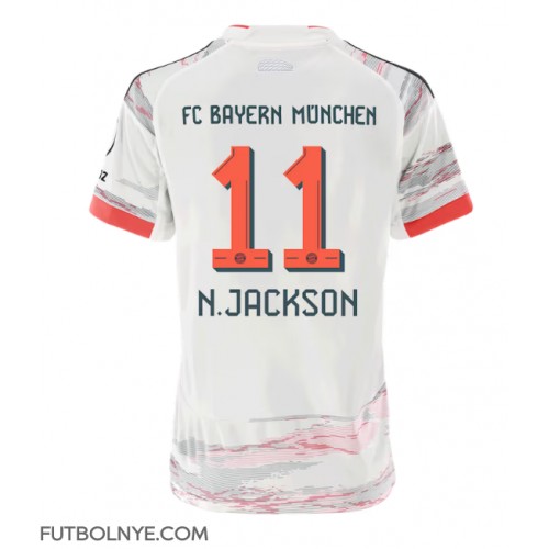 Camiseta Bayern Munich Nicolas Jackson #11 Visitante Equipación para mujer 2025-26 manga corta Camiseta Bayern Munich Nicolas Jackson #11 Visitante Equipación para mujer 2025-26 manga corta